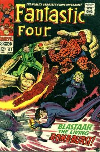 Fantastic Four (Vol. 1) #63 FN ; Marvel | 2nd Blastaar Stan Lee Jack Kirby