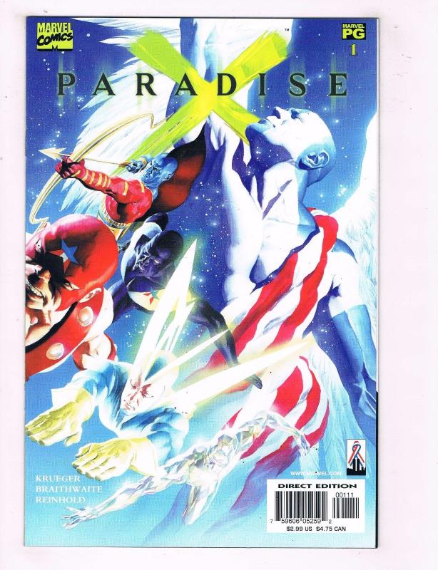 Lot Of 12 Paradise X Marvel Comic Books #1 2 3 4 5 6 7 8 9 10 11 12 Avengers TW6