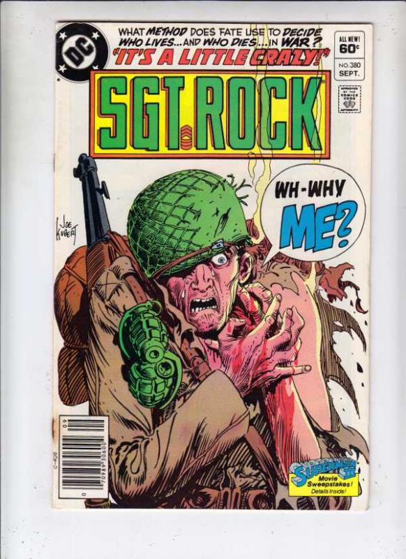 Sgt. Rock #380 (Sep-83) VF/NM High-Grade Sgt. Rock, Easy Co.