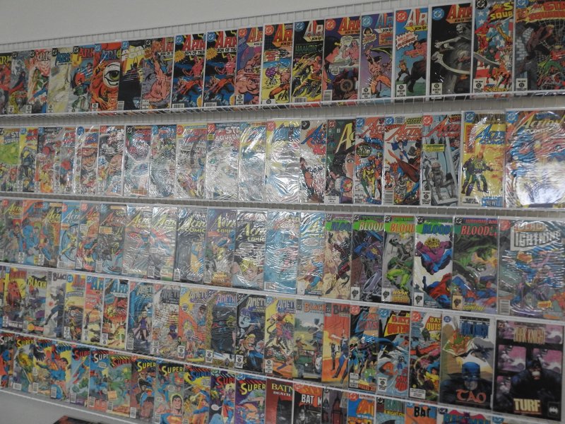 Huge Lot 120+ Comics W/ Action Comics, Batman, Superman, +More! Avg FN Cond!