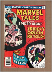 Marvel Tales #75 Spider-man 1977 Stan Lee John Romita Origin VG/FN 5.0