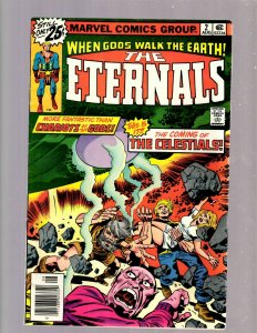 The Eternals # 2 FN Marvel Comic Book Jack Kirby Celestials Key Issue JK7