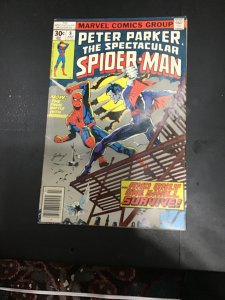 The Spectacular Spider-Man #8 (1977) Morbius! High grade! VF+ Wow!