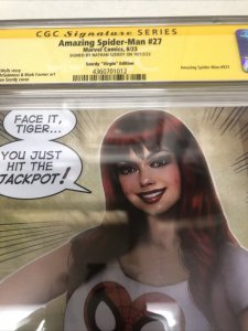 Amazing Spider-Man (2023) # 27 (CGC 9.8 SS) Signed Nathan Szerdy • Virgin Editio
