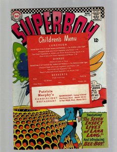 Superboy # 127 FN DC Comic Book Restaurant Menu Attached Superman Lana Lang GK34