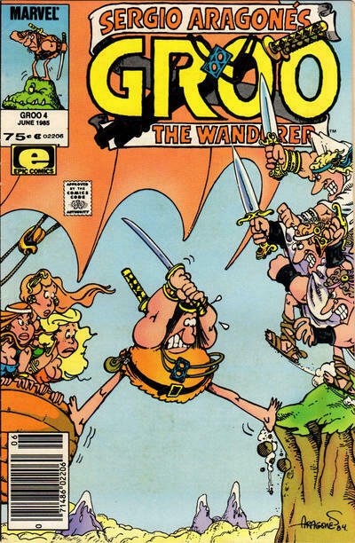 Groo the Wanderer #4 (Newsstand) FN; Epic | save on shipping - details inside