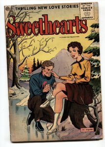 SWEETHEARTS #33 1956-CHARLTON COMIC-Ice Skating cover VG