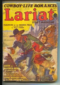 Lariat Story Magazine 7/1941-Fiction House-Allen Anderson GGA cover-Walt Cobu...