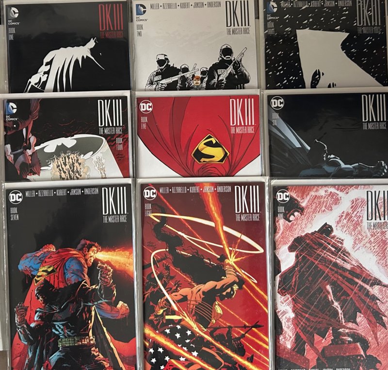 Dark Knight III: The Master Race LOT (2016) full set #1-#9