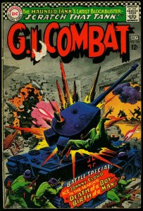 GI Combat #124 - Haunted Tank- DC Silver Age War Comic VG-