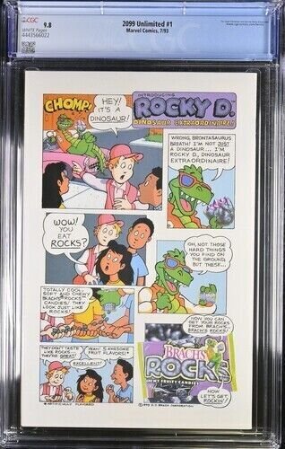 2099 Unlimited #1 1993 Marvel Comics CGC 9.8 1st app Hulk 2099 White Pages