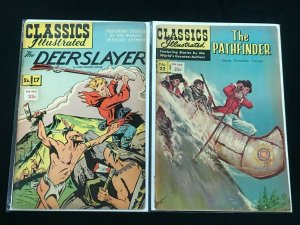 CLASSICS ILLUSTRATED #17+22 2PC LOT (VG+) JAMES FENIMORE COOPER!! 1965-66 