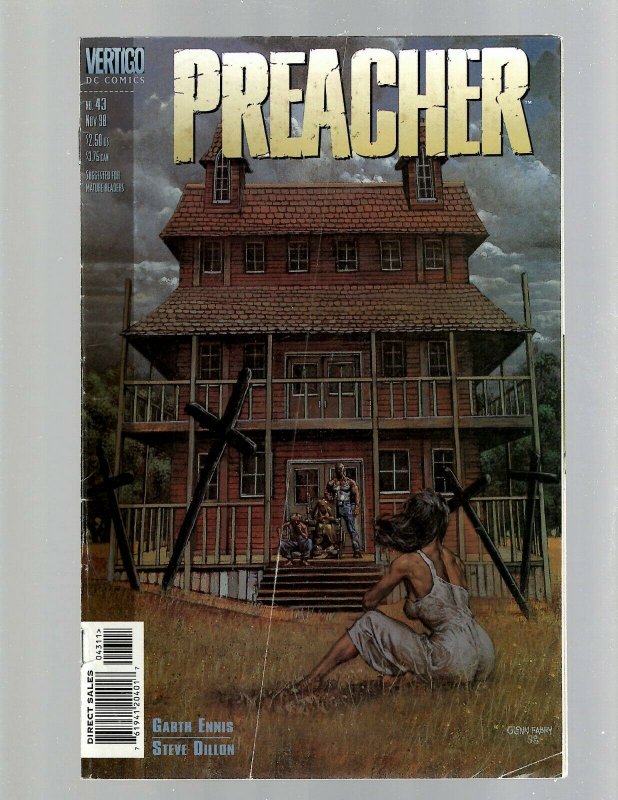 Lot Of 8 Preacher DC Vertigo Comic Books # 10 11 23 43 44 45 46 47 Ennis HY5 