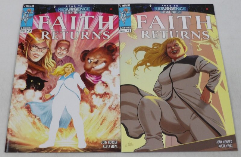 Faith Returns #1-2 VF/NM complete series Road to Resurgence ; Valiant