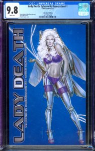 Lady Death Cybernetic Desecration #1 Moore Cyber Death Ed. Coffin CGC 9.8