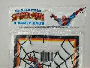 Vintage Spider Man Gift Bags Comic Toy Lot of 2 16 bags 1990 NM