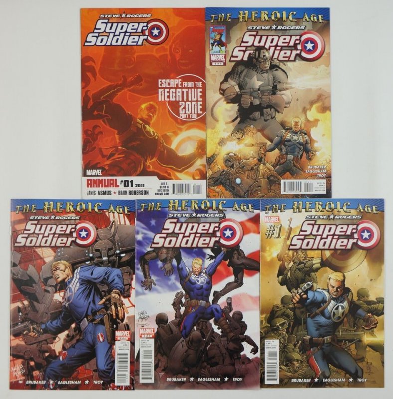 Steve Rogers: Super-Soldier #1-4 VF/NM complete series + annual ; Marvel (18AA)