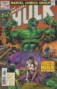 IMMORTAL HULK (2018 MARVEL) #47 VARIANT BENNETT HOMAGE VAR
