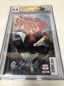 Amazing Spider-Man (2022) # 1 (CGC 9.8 SS) Signed Jim Cheung  * Zeb Wells