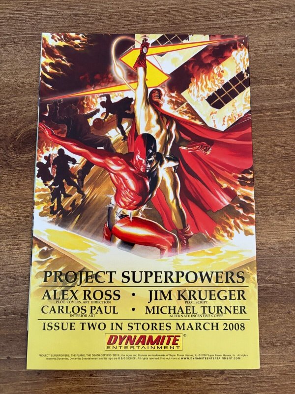 Project Superpowers # 1 NM Negative Variant Cover Dynamite Comic Book 17 J287