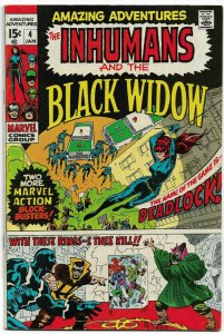 AMAZING ADVENTURES#4 FNVF 1970 BLACK WIDOW MARVEL BRONZE AGE COMICS