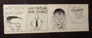 Late 80's Early 90's THE SMITH FAMILY Original Comic Strip Art 16.5x5.5 12/24