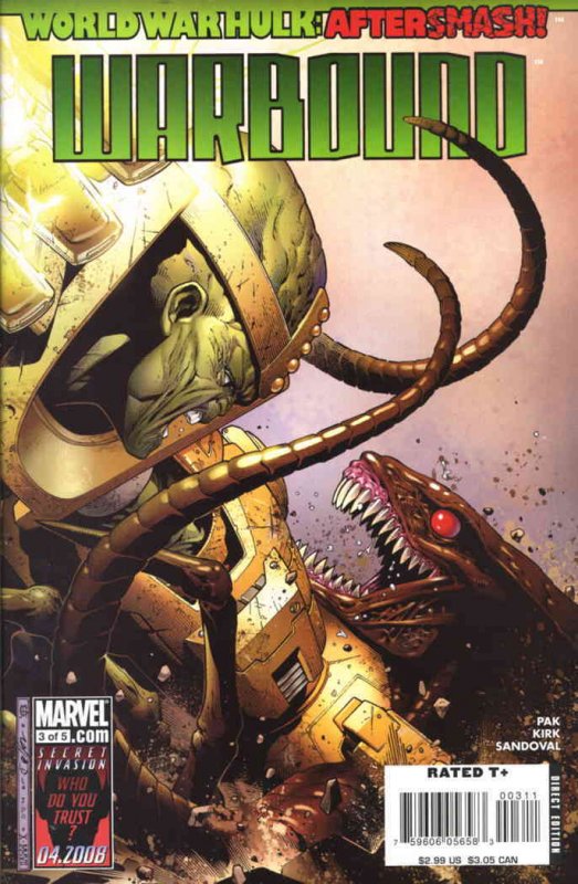 WWH Aftersmash: Warbound #3 VF ; Marvel | World War Hulk