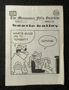 1976 Feb 9 MENOMONEE FALLS GAZETTE #138 FN 6.0 Beetle Bailey / Neil the Horse