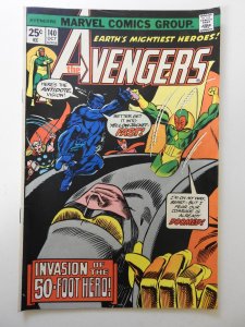 The Avengers #140 (1975) VG+ Condition centerfold detached top staple