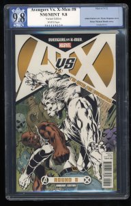 Avengers vs. X-men  #8 PGX NM/M 9.8 White Pages Variant!