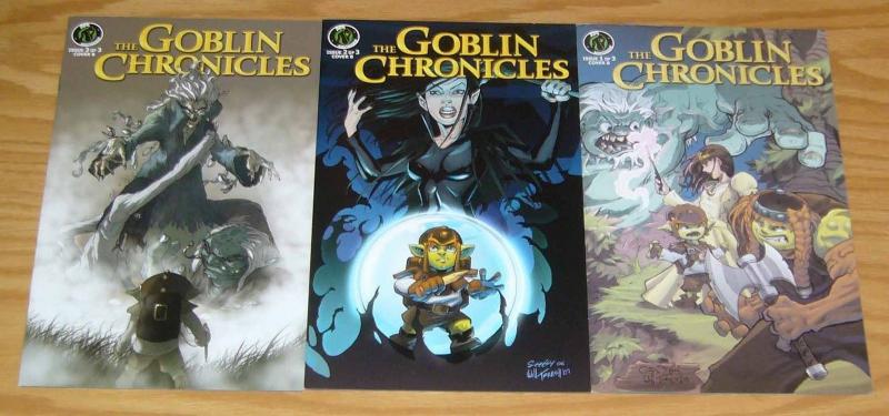 Goblin Chronicles #1-3 VF/NM complete series ALL B VARIANTS ape entertainment 2