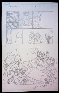 Marvel Age Hulk  #3  pg 16  Alex Sanchez Pencil  Art  2004 Skrulls