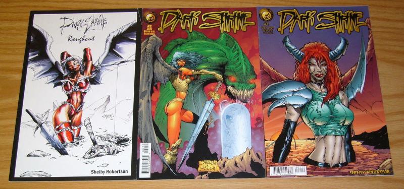 Dark Shrine #1-2 FN complete series +variant SHELBY ROBERTSON antarctic press