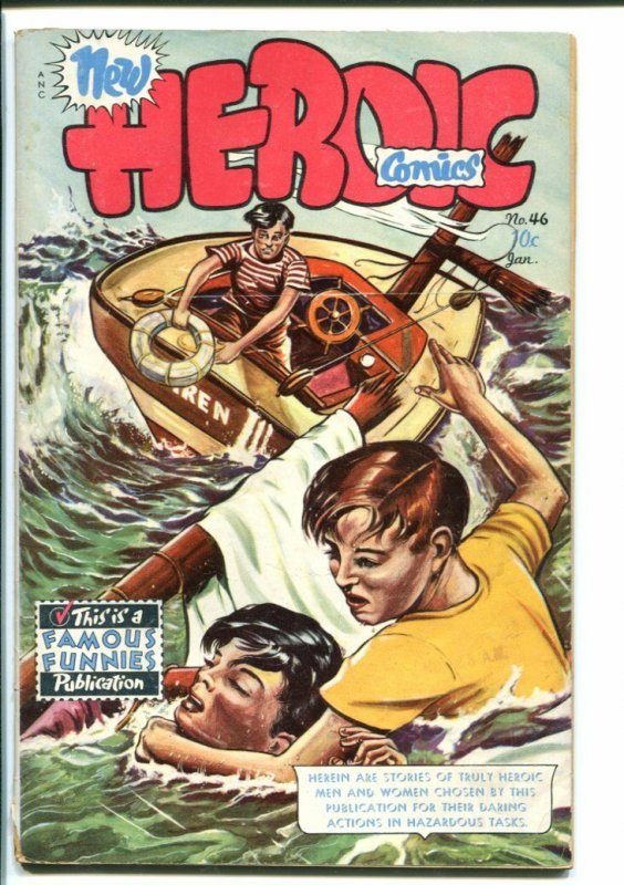 HEROIC COMICS #46 1948-SHIPWRECK COVER VG