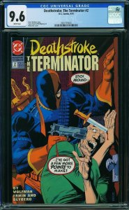 Deathstroke the Terminator #2 (1991) CGC 9.6 NM+