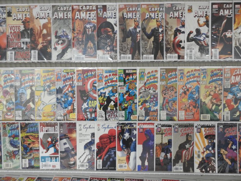 Huge Lot 140+ Comics W/ Captain America,  Spider-Man+MORE! Avg VF Condition!