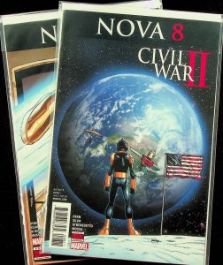 Nova #8-9 (Jun-Jul 2016, Marvel) - 2 comics - Near Mint