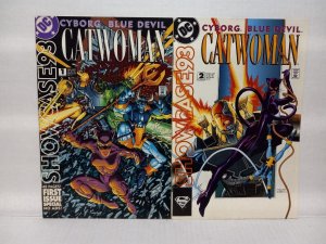 CATWOMAN: SHOWCASE 93 - #1 AND #2 + CATWOMAN - FREE SHIPPING