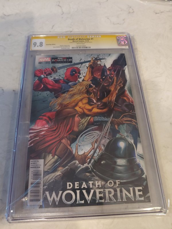 DEATH OF WOLVERINE #1 CGC 9.8 SIGNATURE SERIES SIGNED BY STAN LEE! HORN VARIANT!