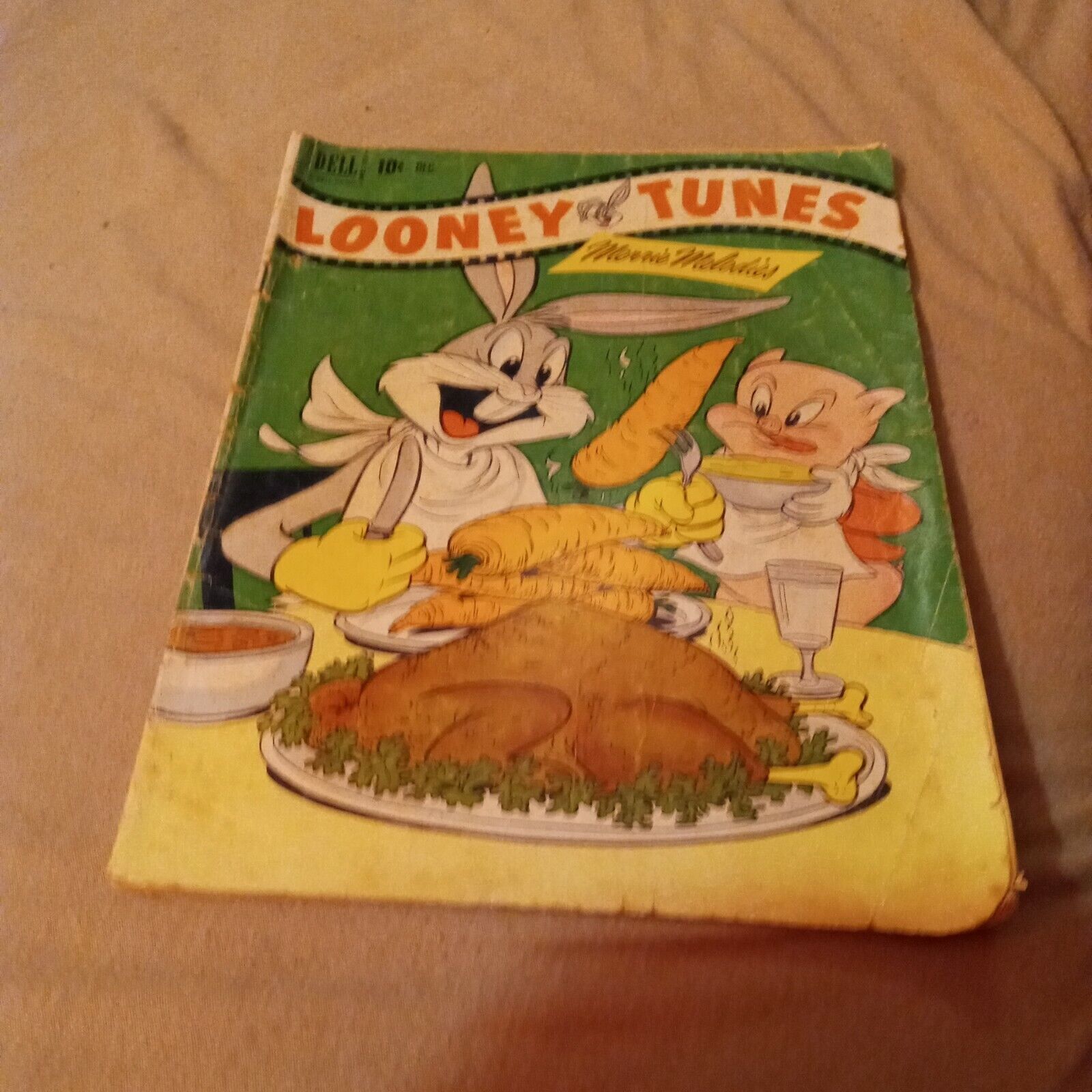 Looney Tunes #122 December 1951 Golden Age Thanksgiving Cover Dell ...