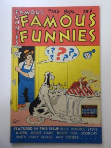 Famous Funnies #182 (1949) VG Condition! Moisture stain, rust on staples