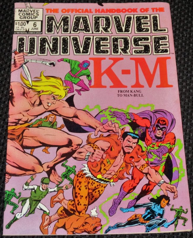 The Official Handbook of the Marvel Universe #6 (1983)