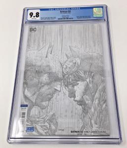 Batman #50 1:100 Jim Lee Sketch cover CGC 9.8 Batman Catwoman wedding issue