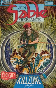 Jon Sable, Freelance #5 VF/NM ; First | Mike Grell the Origin 3