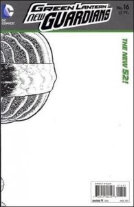 Green Lantern: New Guardians  16-B Wraparound 1:25 Black and White Cover VF/NM