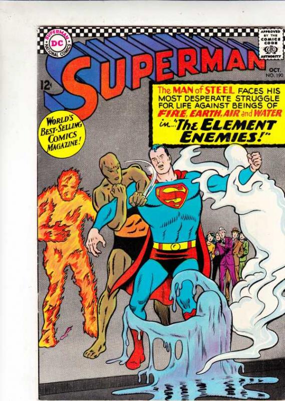 Superman #190 (Oct-66) NM- High-Grade Superman, Jimmy Olsen,Lois Lane, Lana L...