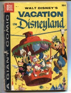 Walt Disney's Vacation In Disneyland #1 1958-1st issue-Donald Duck-Goofy