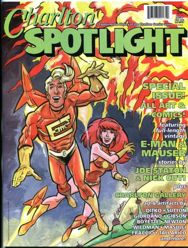 Charlton Spotlight #6 2008- Fanzine-Ditko- E-Man- Giordano