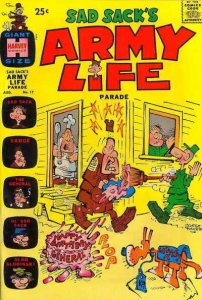 Sad Sack Army Life Parade #17 GD ; Harvey | low grade comic August 1967 Baker