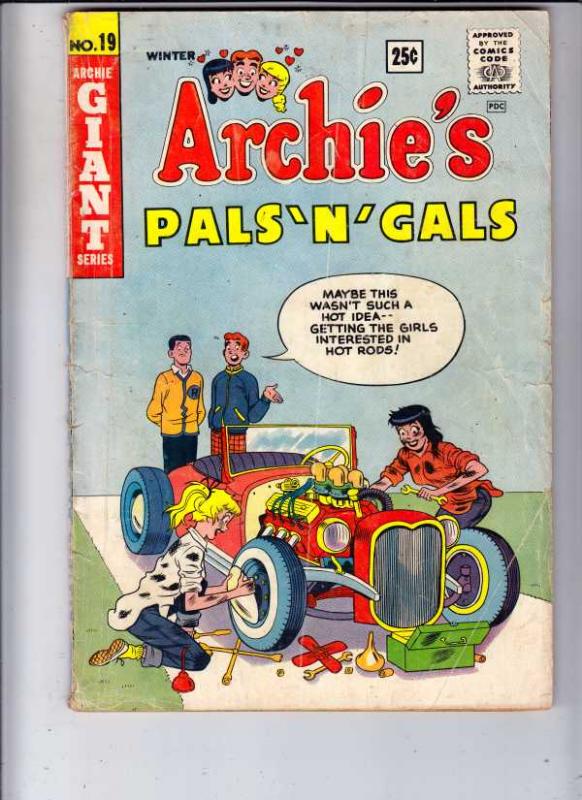 Archie's Pals 'n' Gals #19 (Dec-61) VG- Affordable-Grade Archie, Betty, Veron...